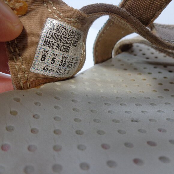 Skechers Reggae Soundstage Leather Toe Post Slide Sandal 46720 Women's Size 8 - Picture 6 of 8